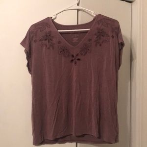 Soft light purple tee